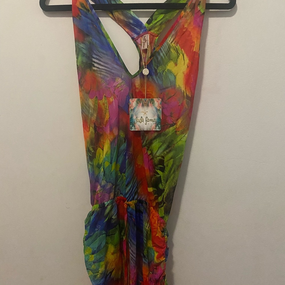 Luli Fama multicolored dress coverup